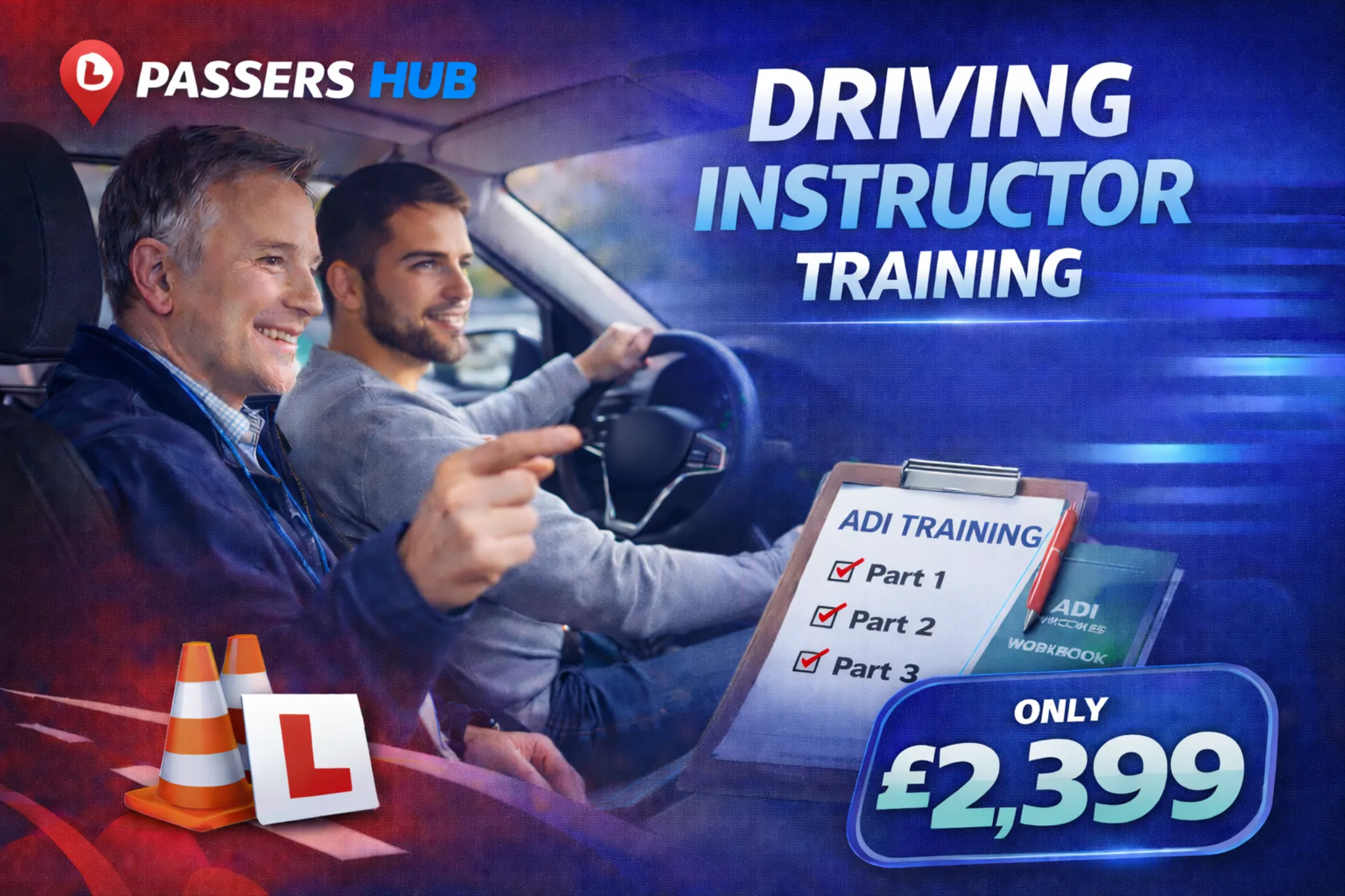 Driving instructor training ADI course with Passers Hub Driving School