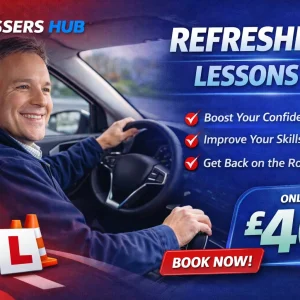 Refresher driving lessons with DVSA approved instructors at Passers Hub Driving School